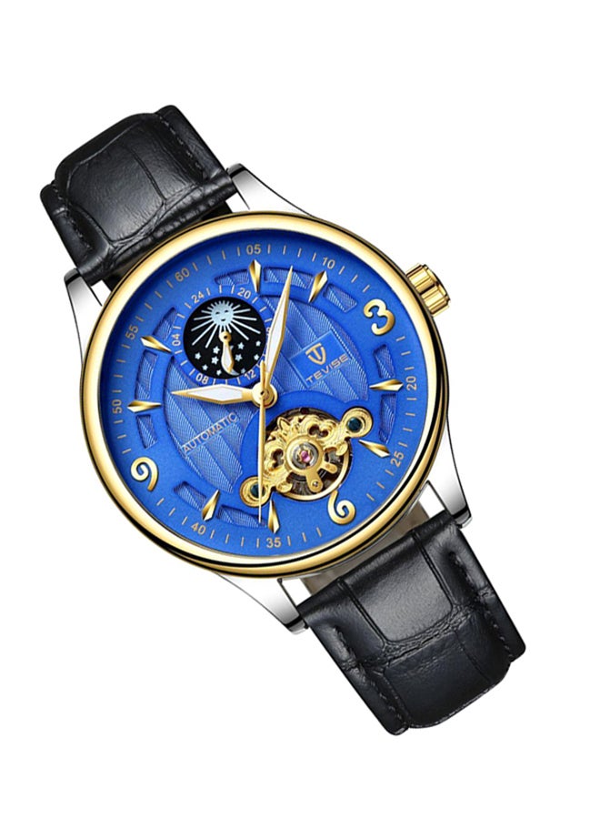 Tevise Watch Tevise T820b Tevise Men's Leather Chronograph Watch