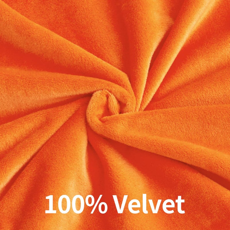 GriNeed Velvet Throw Pillow Covers Orange Set of 2 20x20 Inch Pillow Covers, Soft Farmhouse Neutral Decorative Pillowcases for Couch Sofa Bed, Home Boho Decor, Modern Cushion Covers - Image 1