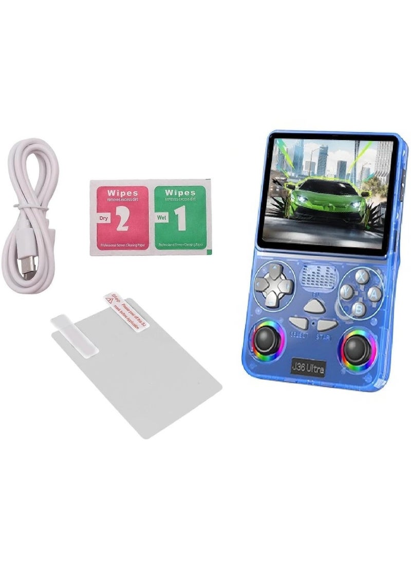 J36 Ultra Handheld Game Console 64GB, Portable Retro Video Game Player with RGB Dual Joysticks, Online Multiplayer Gaming - Image 3