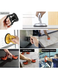 RetLeen RetLeen Aluminum Alloy Single Claw Tiles Marbles and Glass Suction Cup Single Head Vacuum Lifter Car Dent Remover Puller Repair Tool TilesMarblesGlass Lifting and Moving Tool  - Image 2