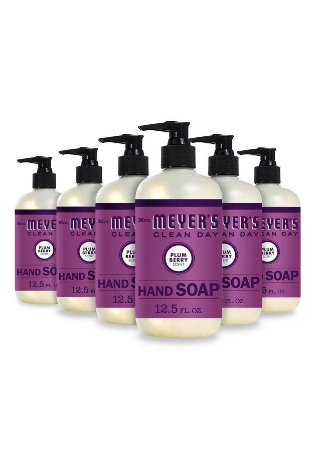 Mrs. Meyer's Clean Day Mrs. Meyer Hand Soap Made With Essential Oils Biodegradable Formula Plum Berry 12.5 Fl. Oz Pack Of 6  - Image 2