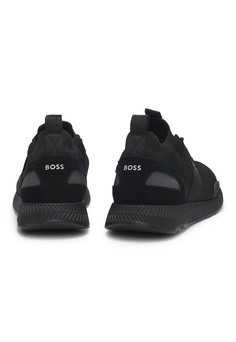 بوس Sneakers with knitted uppers and suede trims