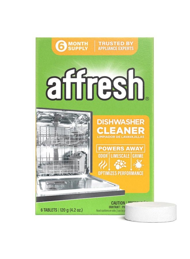 Affresh W10549851 Dishwasher Cleaner 6 Tablets Formulated to Clean Inside All Machine Models, Count - Image 1