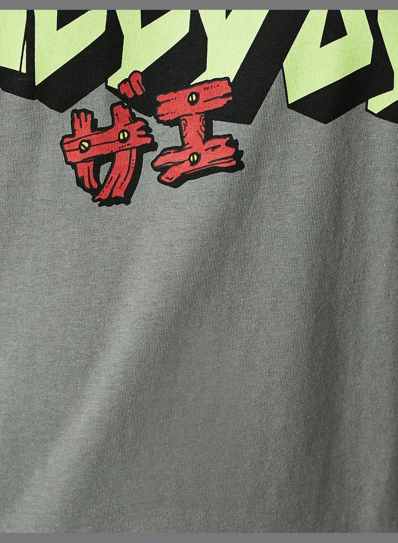 كوتون Standard Fit Printed T-Shirt