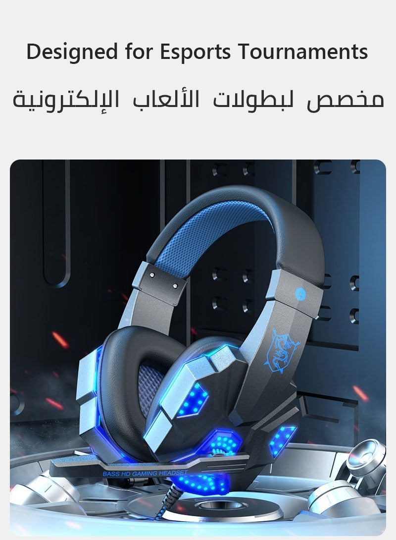 سويوتو سماعة رأس للألعاب الإلكترونية سلكية | متوافقة مع أجهزة اللابتوب، PS4، PS5، والهواتف - Image 2