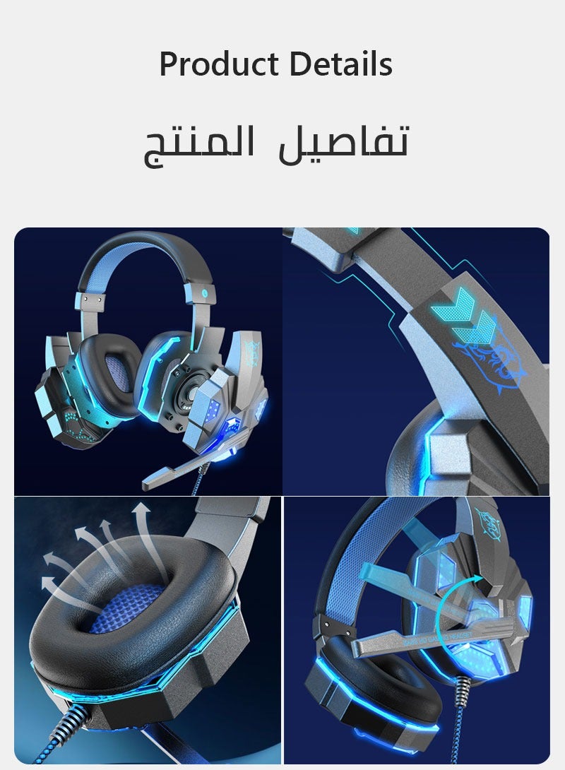 سويوتو سماعة رأس للألعاب الإلكترونية سلكية | متوافقة مع أجهزة اللابتوب، PS4، PS5، والهواتف - Image 3