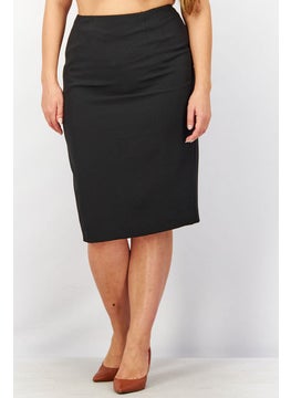 Kasper  Women Crepe Knee Length Skirt, Black  - Image 1