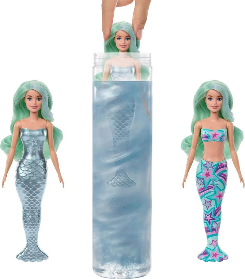باربي Color Reveal Color Changing Surprise Mermaid Series HRK12
