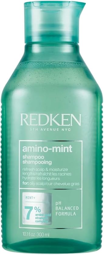 REDKEN Scalp Relief Shampoo Soothing Formula Cleanses and Purifies Greasy Hair and Sensitised Lengths Refreshes the Roots and Adds No Weight Amino Mint 300 ml - Image 1