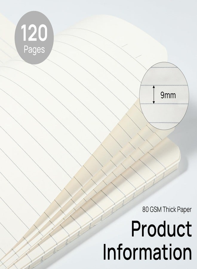 miikoul 24 Packs A5 Spiral Lined Notebooks, 8.3" X 5.5", 60 Sheets/120 Pages, Hardcover Wide Ruled Notebooks With Waterproof Cover, 12-Color Journal Notepad For Office Home School Supplies - Image 4