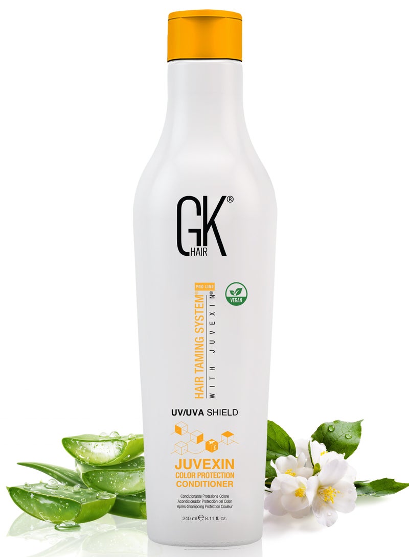 GK Hair Shield Conditioner - Deep Cleansing Heat Thermal Protection for Color Treated Dry Damaged Curly Frizzy Hair - Paraben Sulfate Free Unisex, 240ml - Image 1
