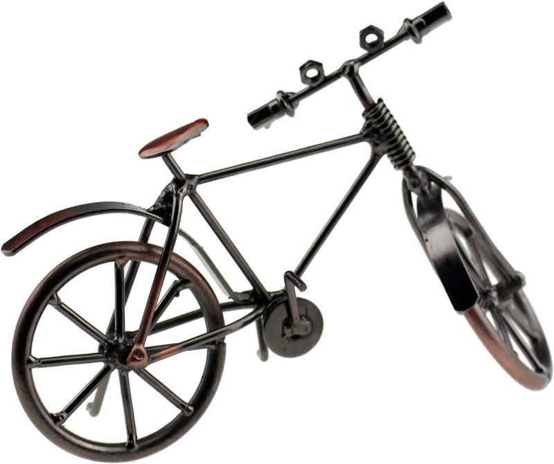 Tipmant Antique Vintage Bicycle Retro Iron Bike Model Office Home Décor Accents Room Desk Decoration Ornaments Handmade Handcrafts - Image 5