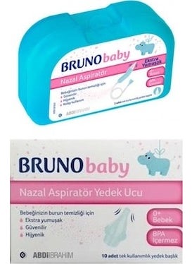 Bruno Baby Nasal Aspirator Spare Tip + Baby Nasal Aspirator - Abdi İbrahim 