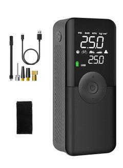 Excefore Portable Air Compressor Tire Inflator with LCD Dual Screen, 150 PSI Cordless Air Pump with 6000mAh Rechargeable Battery for Cars, Bikes, Motorcycles, Balls, Not Suitable for Trucks  - Image 1