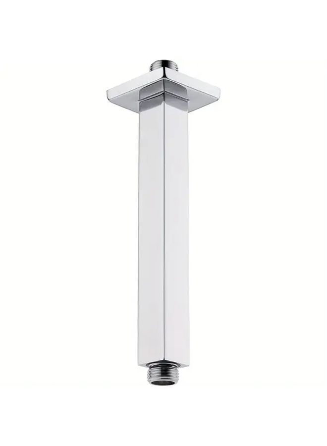 Golden Shower Arm Flange 8 Inch Ceiling Mount Heavy Duty Stainless Steel Square Design - Image 2