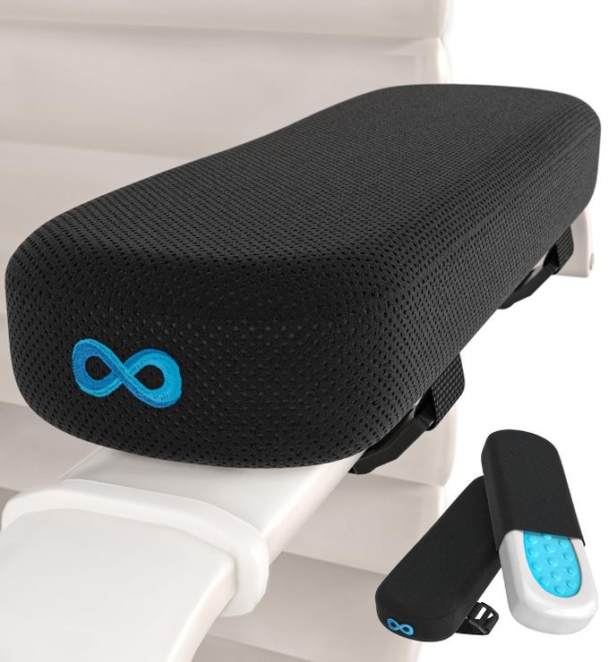 OFFICE CHAIR WHEELCHAIR ARM PADS COOLING MEMORY FOAM ARM REST COVER FOR DESK GAMING CHAIR WHEELCHAIR ARMREST PADS