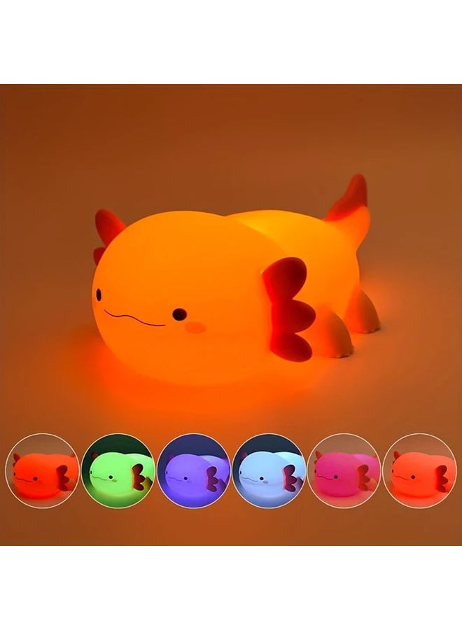 Axolotl Night Light USB Rechargeable Touch Dimmable Fluorescent Lamp - Image 1