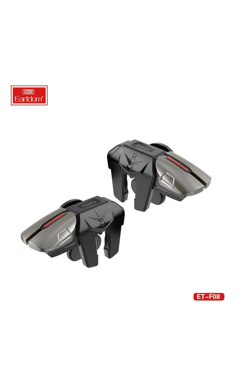 Earldom "ET-F08 Mobile Game Trigger Controller – Shoot and Fire Button for Smartphones – Compatible with iOS and Android Devices – Ergonomic Design for Enhanced Gaming Precision and Fast Response" - Image 2