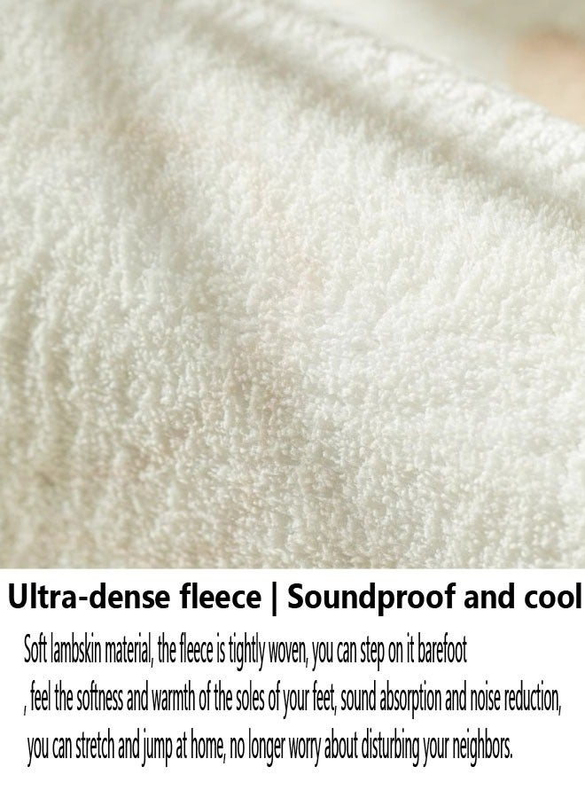 إن كي أكس سجادة أرضية قابلة للطي وقابلة للغسل في الغسالة لغرفة المعيشة وغرفة النوم والسرير والأريكة وطاولات القهوة - Image 3