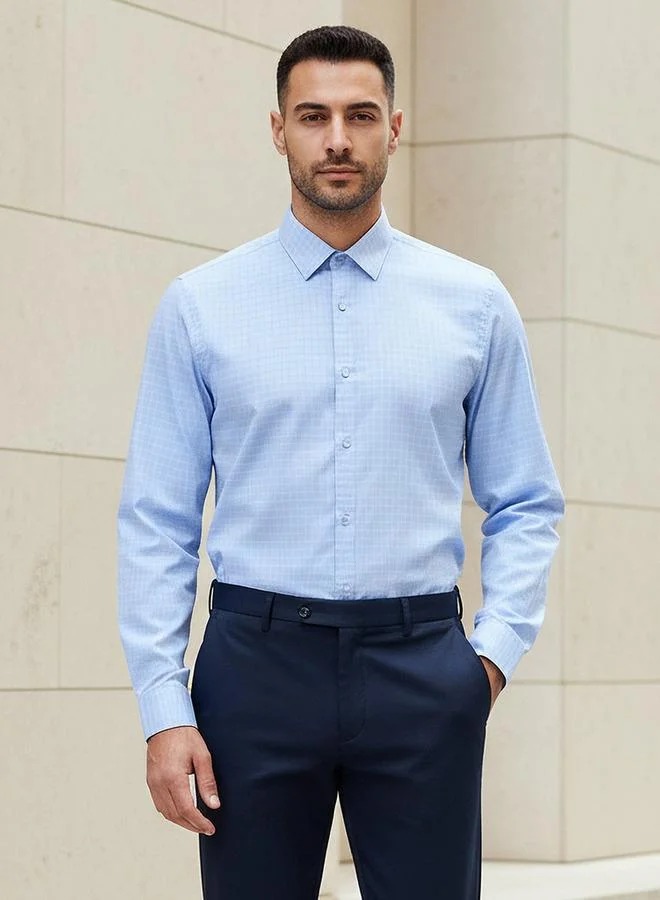 Splash FAV Men Regular Fit Checked Long Sleeve Shirt