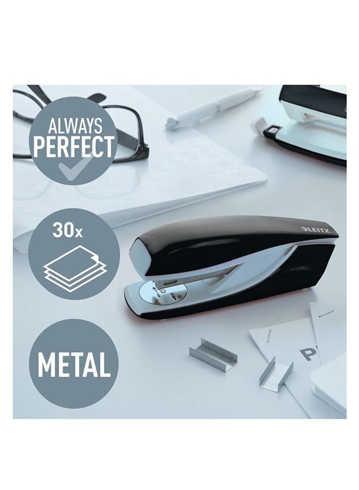 LEITZ مُدبِّس لايتز، سعة 30 ورقة، هيكل معدني مريح، يشمل دبابيس، مجموعة WOW، 5502 - أصفر - Image 2