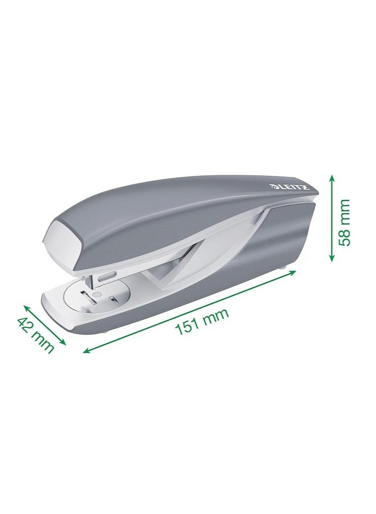 LEITZ مُدبِّس لايتز، سعة 30 ورقة، هيكل معدني مريح، يشمل دبابيس، مجموعة WOW، 5502 - أصفر - Image 3