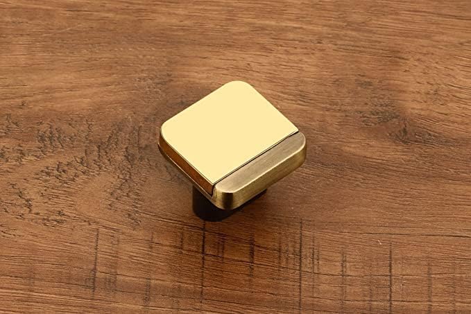 Volo VOLO Gold Cabinet KnobWardrobe Door KnobsCupboard Drawer Pull HandleDrawer Knob for KitchenBedroomOfficeHome Knob_S175 2 Pcs  - Image 2