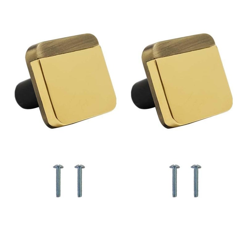 Volo VOLO Gold Cabinet KnobWardrobe Door KnobsCupboard Drawer Pull HandleDrawer Knob for KitchenBedroomOfficeHome Knob_S175 2 Pcs  - Image 1