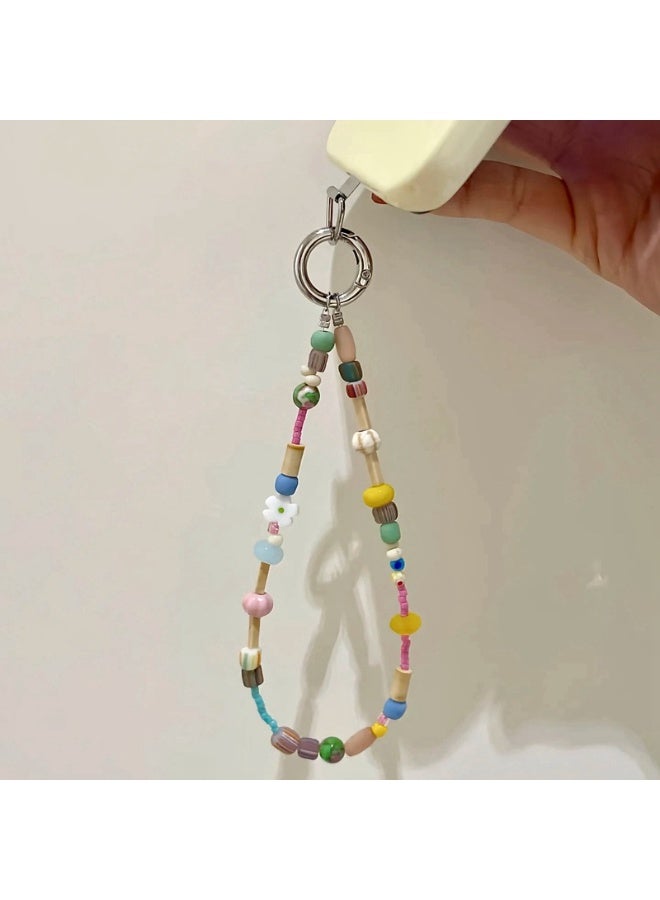 NIBEMINENT Phone Charm/ Chain Strap for Women Girls,Fresh Little Daisy Cell Phone Case Lanyard Wrist Strap