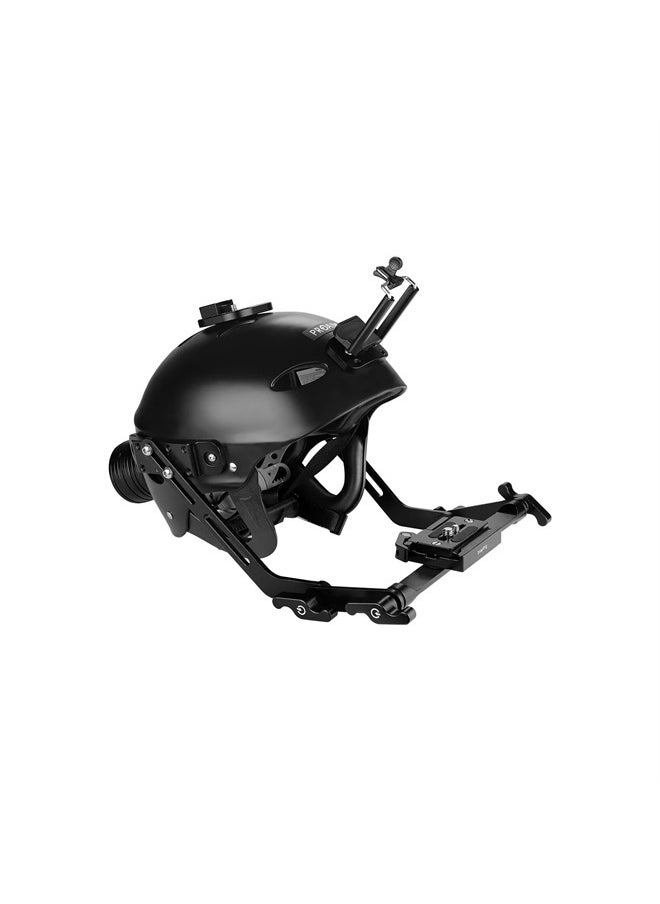 PROAIM Surfer Helmet Rig for DSLR Camera/Smartphone. for Film & Photography. Head Size Range: 22 to 24.4". Offers Payload up to 1.4kg / 3.08lb. (P-CSHR-01)  - Image 1