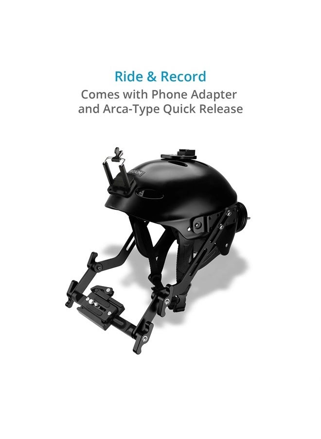 PROAIM Surfer Helmet Rig for DSLR Camera/Smartphone. for Film & Photography. Head Size Range: 22 to 24.4". Offers Payload up to 1.4kg / 3.08lb. (P-CSHR-01)  - Image 4