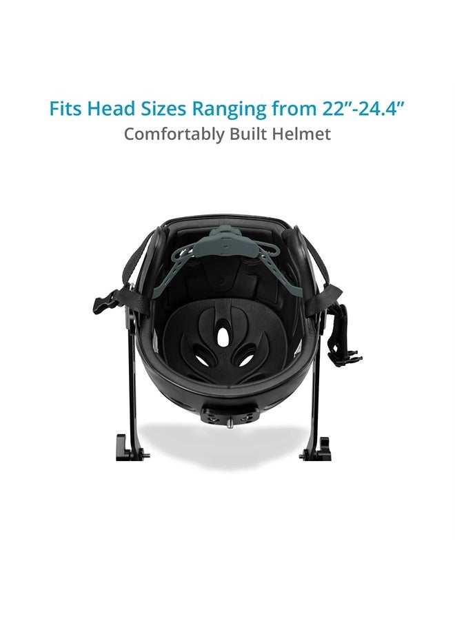 PROAIM Surfer Helmet Rig for DSLR Camera/Smartphone. for Film & Photography. Head Size Range: 22 to 24.4". Offers Payload up to 1.4kg / 3.08lb. (P-CSHR-01)  - Image 3