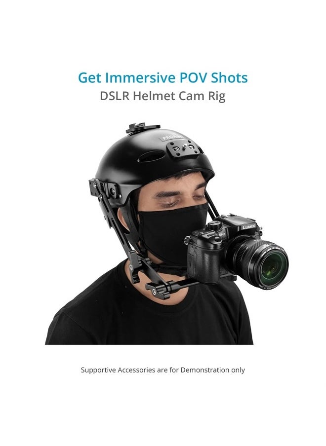 PROAIM Surfer Helmet Rig for DSLR Camera/Smartphone. for Film & Photography. Head Size Range: 22 to 24.4". Offers Payload up to 1.4kg / 3.08lb. (P-CSHR-01)  - Image 2