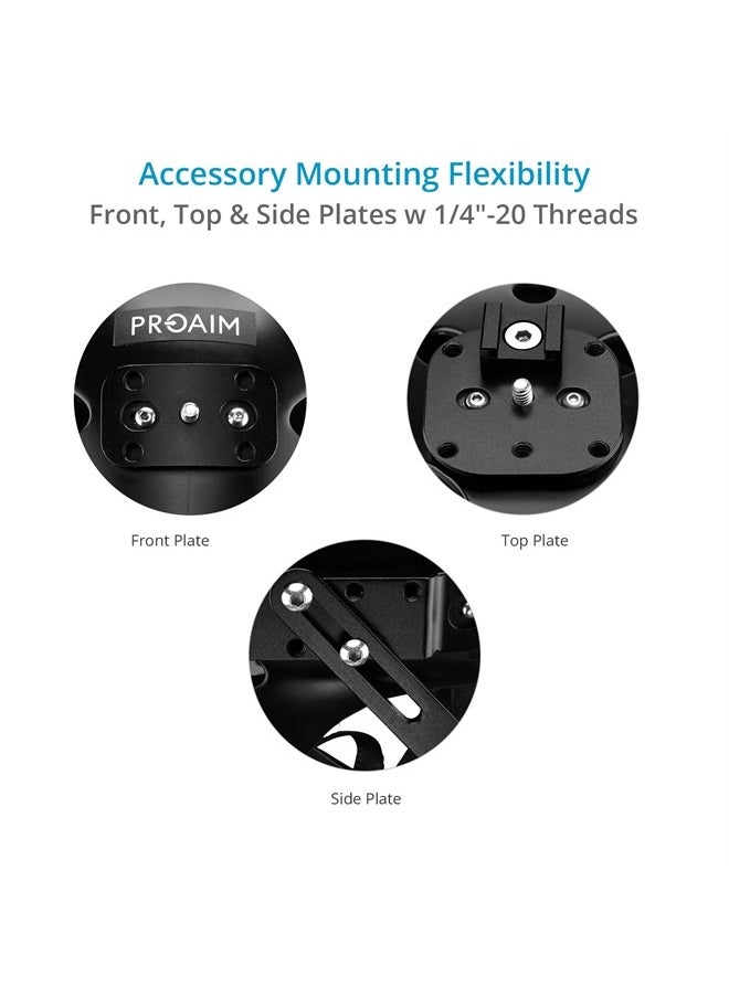PROAIM Surfer Helmet Rig for DSLR Camera/Smartphone. for Film & Photography. Head Size Range: 22 to 24.4". Offers Payload up to 1.4kg / 3.08lb. (P-CSHR-01)  - Image 5