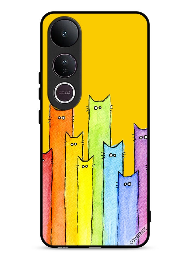 Covernex Vivo V50 Lite Protective Case Cover Cat Puppet Art