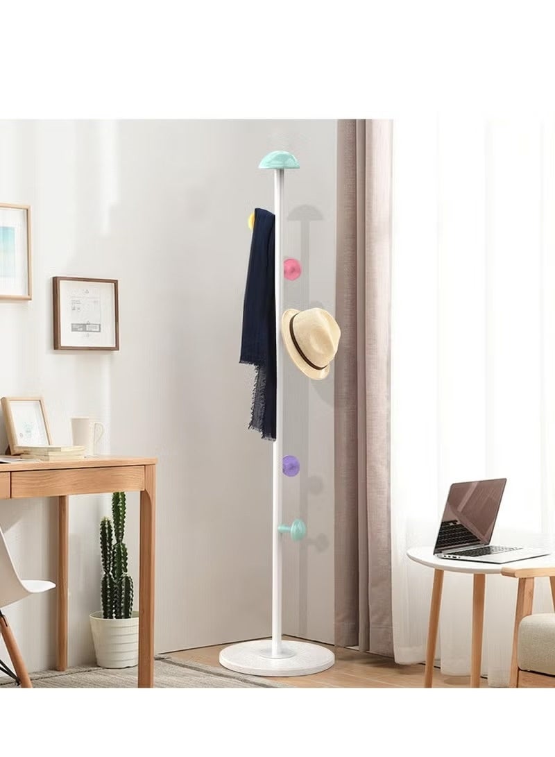 يوڠام حامل معاطف للأطفال بتصميم حديث وبسيط مع خطافات فطرية ملوّنة صديق للبيئة متين وأنيق للتخزين في غرف الأطفال - Image 3