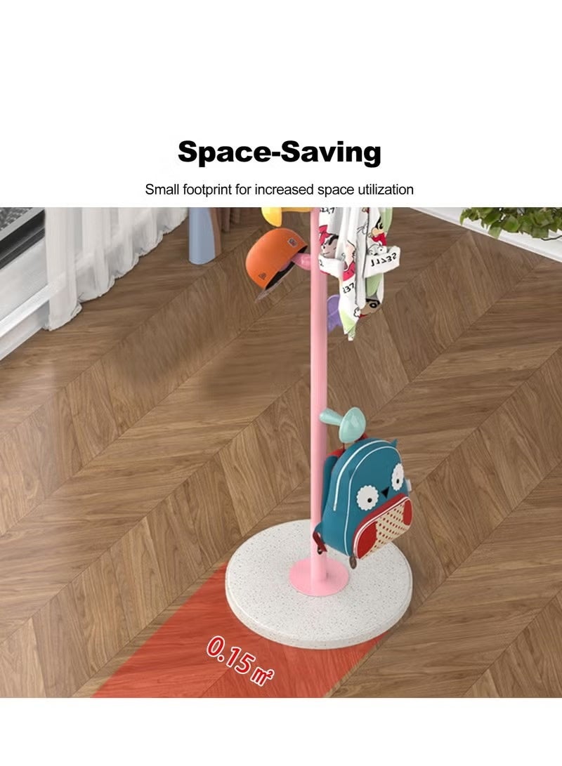 يوڠام حامل معاطف للأطفال بتصميم حديث وبسيط مع خطافات فطرية ملوّنة صديق للبيئة متين وأنيق للتخزين في غرف الأطفال - Image 5