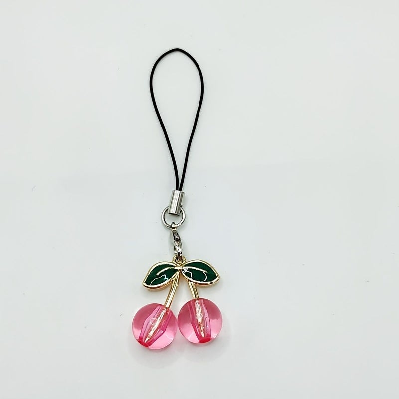 Pink Cherry Crystal Pendant Usb Charm Gift for Friends Besties - Image 2