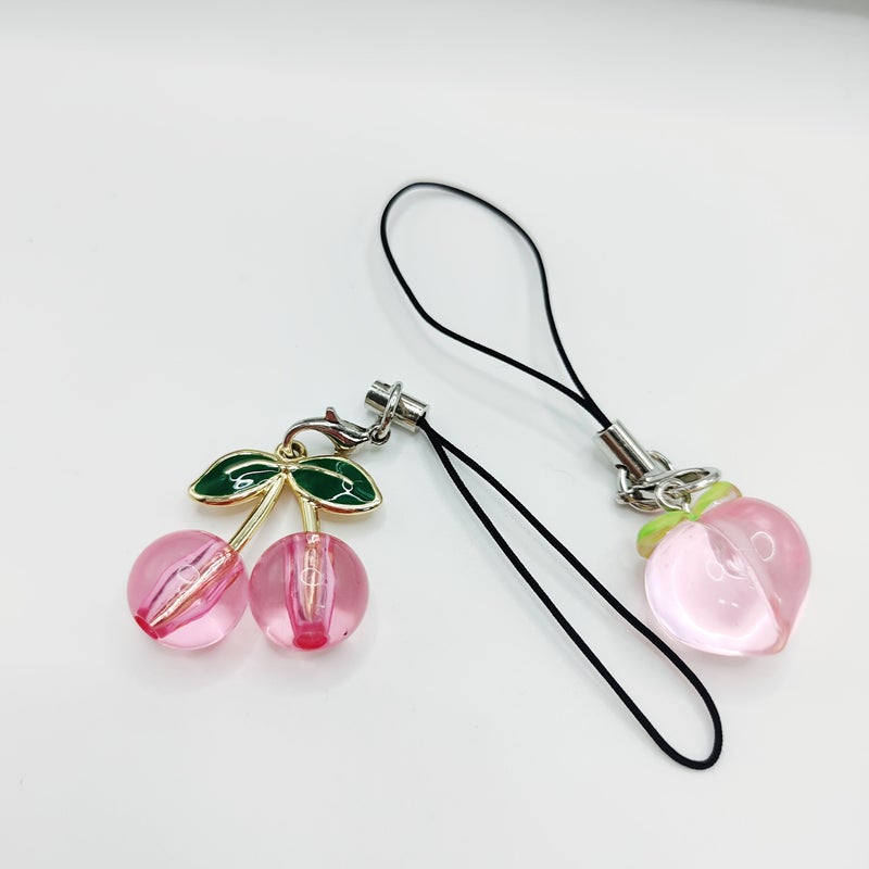 Pink Cherry Crystal Pendant Usb Charm Gift for Friends Besties - Image 5