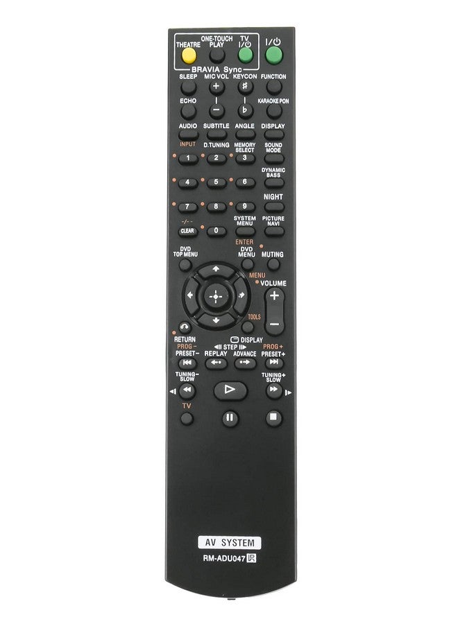 Allimity ريموت كنترول ALLIMITY RM-ADU047 مناسب لنظام المسرح المنزلي DVD من سوني DAV-DZ310 DAV-DZ510 DAV-DZ610 DAV-DZ810 DAV-DZ340K DAV-DZ640K DAV-DZ840K DAV-DZ940K DAV-DZ290K DAV-DZ390K DAV-DZ690K DAV-DZ790K - Image 1