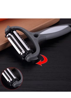 Generic Premium Vegetable Peeler with Soft Grip Handle and Extra Sharp Stainless Steel Blade - Perfect Kitchen Peeler for Vegetables, Fruits, Potatoes, Carrots, Apples - Black  - Image 2