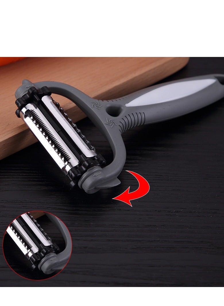 Premium Vegetable Peeler with Soft Grip Handle and Extra Sharp Stainless Steel Blade - Perfect Kitchen Peeler for Vegetables, Fruits, Potatoes, Carrots, Apples - Black  - Image 2