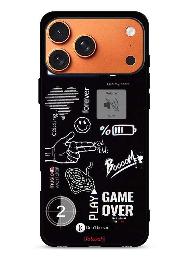 Tolwak Apple iPhone 17 Pro Max Protective Case Cover Game Over Pew Pew - Image 1