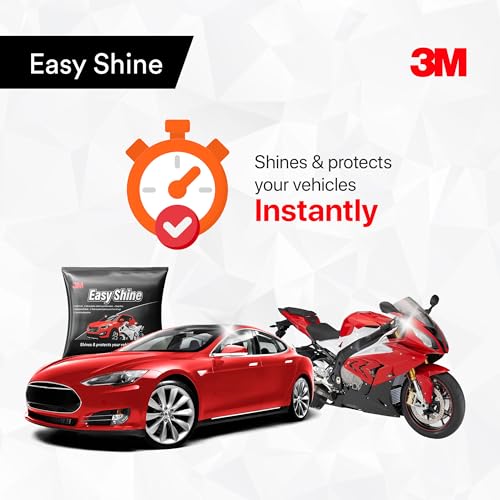 3M Easy Shine Foam Sponge, Safe on Plastic, Rubber and Painted Surfaces, Protect Plastic Parts from UV Rays, Less Dust Accumulation, Deep Sine (7.5cmX5cmX2.5cm, Pack of 10) - Image 3