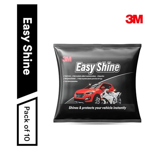 3M Easy Shine Foam Sponge, Safe on Plastic, Rubber and Painted Surfaces, Protect Plastic Parts from UV Rays, Less Dust Accumulation, Deep Sine (7.5cmX5cmX2.5cm, Pack of 10) - Image 2