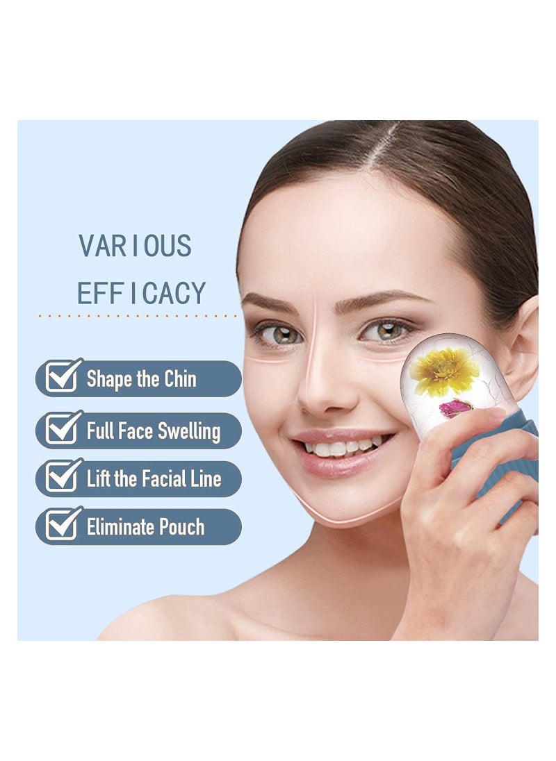 NNEWVANTE Nnewvante Ice Roller For Face,Beauty Facial Massage Ice Roller,Glow Cube Ice Roller for Face,Skin Care Tools for Eye Wrinkles, Acne Puffiness Relief (Blue)…  - Image 3