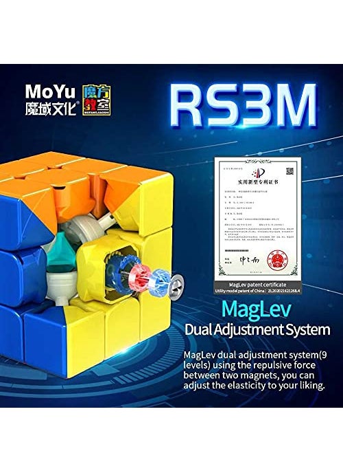 CuberSpeed Cuberspeed Moyu rs3m Maglev 2021 Flagship 3x3 stickerless Maglev Magnetic Speed Cube moyu rs3 m 2021 Flagship Magnetic Speed Cube  - Image 2