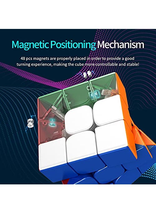 CuberSpeed Cuberspeed Moyu rs3m Maglev 2021 Flagship 3x3 stickerless Maglev Magnetic Speed Cube moyu rs3 m 2021 Flagship Magnetic Speed Cube  - Image 5