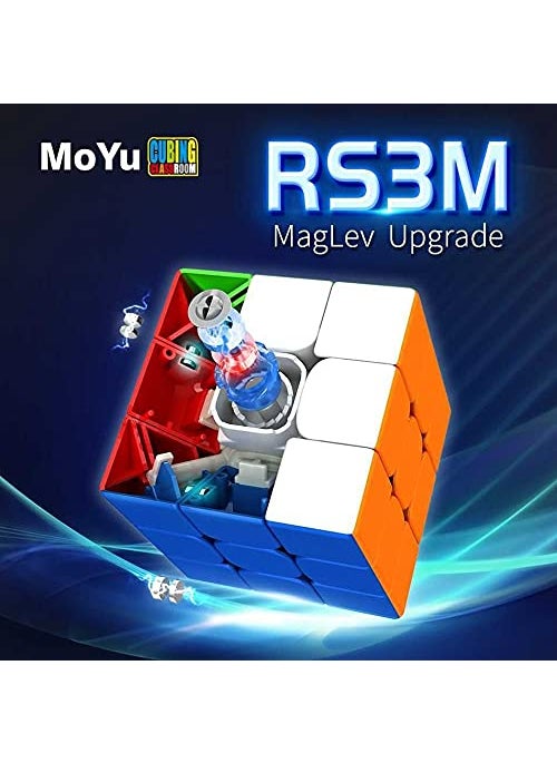 CuberSpeed Cuberspeed Moyu rs3m Maglev 2021 Flagship 3x3 stickerless Maglev Magnetic Speed Cube moyu rs3 m 2021 Flagship Magnetic Speed Cube  - Image 3