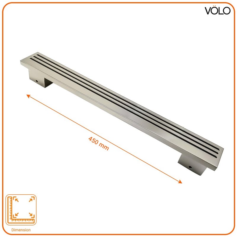 VOLO Satin Finish Door Handle for Main Doors PullPush Handle for Wooden and Glass Doors for Home Hotel Office Model SAM11 2 450MM - Image 2